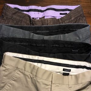 Lot of 4 EXPRESS Producer 30x30 Pants Brown Grey